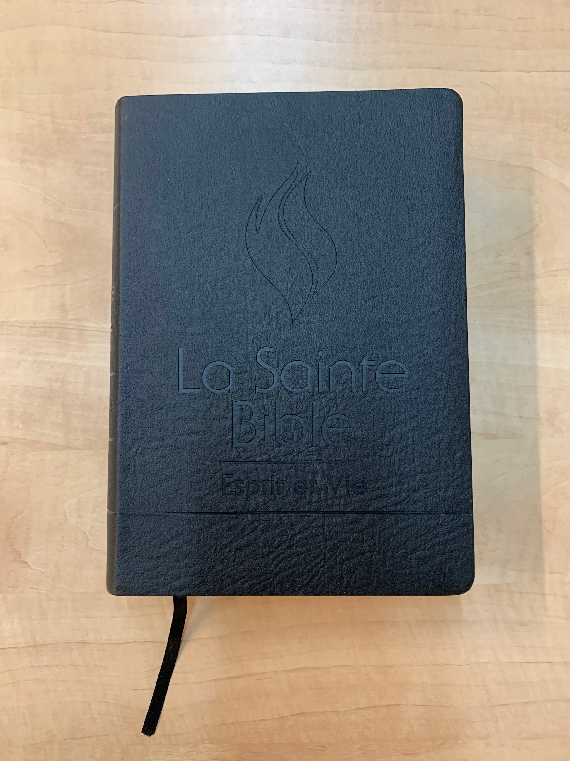 Bible Esprit et Vie Edition Black Out PU Noir - Boutique iNSPIRATION